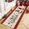 Enyhom Weihnachts Läufer Flur Teppich, 60 x 180 cm Lang Korridor Teppichmatte Waschbare Weihnachts Willkommens Fußmatten Hochwertig rutschfest Flur Eingangsbereich für Küchen Wohnzimmer Schlafzimmer