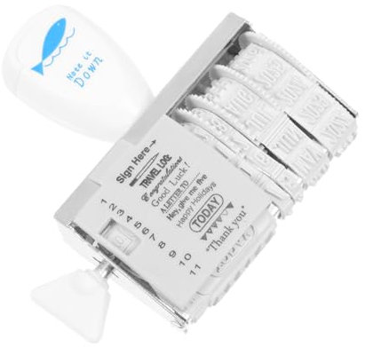 MAGICLULU Datumsstempel Diy Rollknopfstempel Für Tagebuch Notizen Schreibwaren Schule Handwerk Handhabung