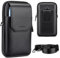 Smartphone Gürteltasche für iPhone 15 14 13 12 Pro Max, Halter S23 Plus, Handytasche Gürtel, Mehrzweck Handy Gürteltasche, Universaltasche großes Telefon (Schwarz)
