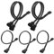 KUOQIY 5-Pack PWM Fan Power Extension Cable Splitter, 1 to 1 & 1 to 2 Converter, Y Splitter for 4/3-Pin Cooling Fan Cables