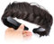 Gledola Wide Messy Braided Headband with Teeth Synthetic Hair Braided Headband High Elasticity Braids Braided Hair Band Hairpiece for Girls Women (Brünette Braun)