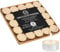 DECO EXPRESS Teelichter Großpackung, 24, 25, 50, 100 oder 200 Teelichter Lange Brenndauer 4, 8 oder 10 Stunden (Vanille-Macaron 25/4 Stunden)