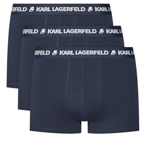 Karl Lagerfeld Herren Logo Trunk Set (3 Pack) Marine XL