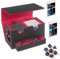 Smgbway Caja para cartas Magic the Gathering, 2 in 1 Magnetic Deck Box, Caja de Almacenamiento de Tarjetas coleccionables con bandeja de dados para más de 280 tarjetas (blackred)