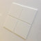 Piastrelle quadrate infrangibili per bambini, bianche, confezione da 10 – 10 x 10 cm