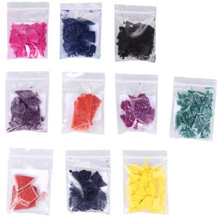 HAWILLOSCH 10pezzi Cera Di Soia Per Candele Coloranti Per Candele Kit Fai Da Te Tintura Per Cera Di Soia Materiale Sicuro e Resistente Fai Da Te