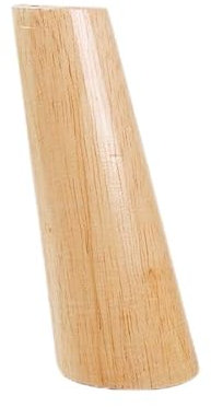 YOUNTHYE Lot de 8 pieds de meuble en bois de chêne - Ronds - 15 cm - Avec plaques de montage et vis - Pour lit, armoire, canapé, TV et table