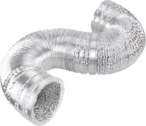 Whisper - Flexibler Lüftungsschlauch - Aluminium - Ø 250mm - 10 Meter Länge - Nicht isolierte Lüftungsrohre - Hochwertig und flexibel