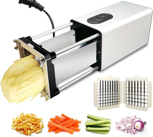 Taglierina Elettrica Per Patatine Fritte Con Lama In Acciaio Inox Tagliaverdure Professionale Commerciale E Domestica Taglia Patate A Bastoncino Per Carote, Cetrioli, Cipolle B