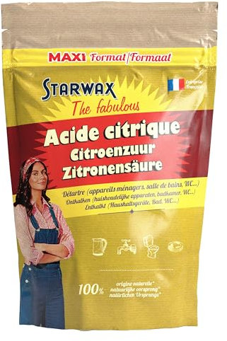STARWAX THE FABULOUS - Ácido Cítrico - Desincrusta los electrodomésticos - Elimina la Cal - Abrillanta el baño - 100% de Origen natural - Formato maxi 2.5kg
