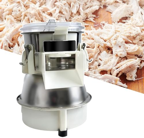 HCAUYNN Desktop Shredded Chicken Tool,One Time Output Chicken Cooked Meat Shredding Machine,Large Output Outlet,Silent Motor,220V
