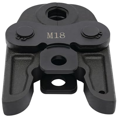 M18 Pressbacken Crimpen Rohrdurchmesser 18mm, Geeignete 0.8-1.2mm Rohrdicke,Presswerkzeugbacke 42CrMo Presszange Crimpzange für Edelstahlrohre, Aluminium Kunststoffrohre