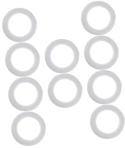 WEKAMOS 10Stücke Unbemalte Schaumstoffkreise für DIY Kunstprojekte Unvollendete Schaumkreis für Bastelarbeiten für Erwachsene