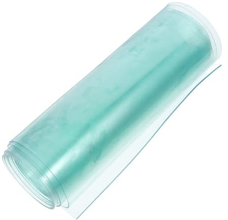 HEMOTON Solapa De Vinilo Transparente para Puerta Caseta del Perro 1,8 m x 1,5 Mm Corte Ajustable Resistente Plástico Protección Arañazos Seguridad Mascotas Hogar