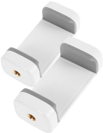 COOLHIYA 2pcs Smartphone Fixing Clip for Tripod Stable Holder for Live Streaming Photography Lightweight Versatile Attachment for Horizontal Vertical Use