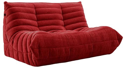 Kaminstuhl, weicher Wildleder-Loungestuhl, volle Schwammkompression, Ecksofa für Wohnzimmer, faule Bodensofa, Couch, Sitzsack-Stil, Grün