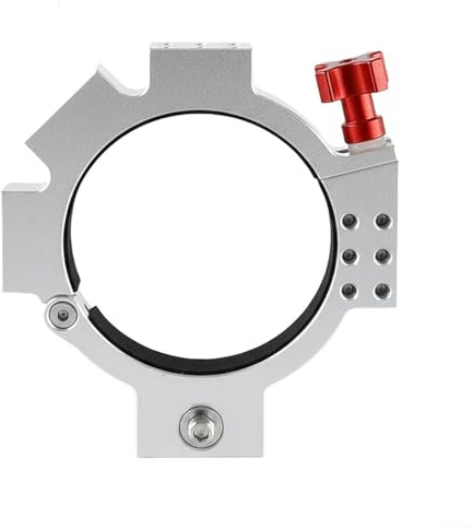 Alanmoship Astronomical Telescope Holder Ring 78Mm Inner Diameter Aluminum Alloy Clamp, Compatible With ASI Cooled Cameras With M6 And 1/4-20 Threaded Holes(silver)