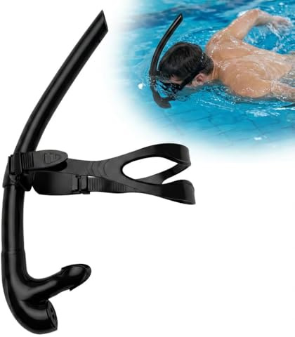 Frontal Tuba de Natation, Adulte Tubas de plongée avec soupape | Montage Central Confortable en Silicone,avec Valve de Purge à Sens Unique Snorkelling,Frontal Professionnel