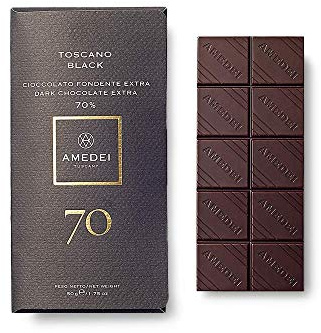 Amedei Toscana - Toscano Black 70%, Tafel, dunkle Schokolade Extra 70% - 50gr