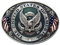 Buckle USA Wappen, mit Adler & Flaggen, Gürtelschnalle