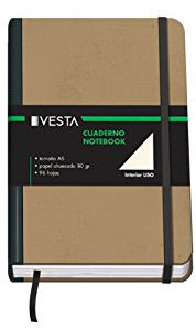 DOHE - Notizbuch Vesta Nature Kartoniert - Größe DIN A6 - Blanko