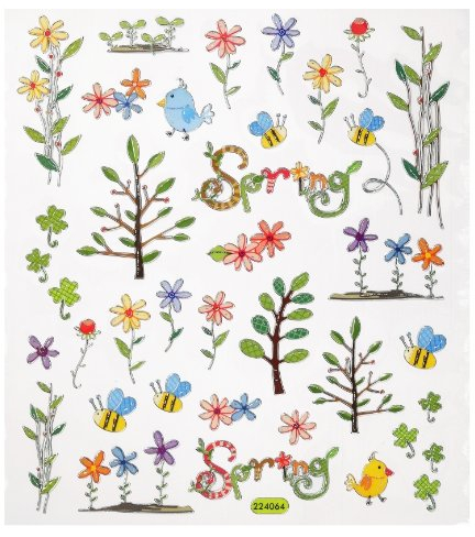 Hobby Design Sticker * Blumen und Zweige Frühling Ostern * Aufkleber