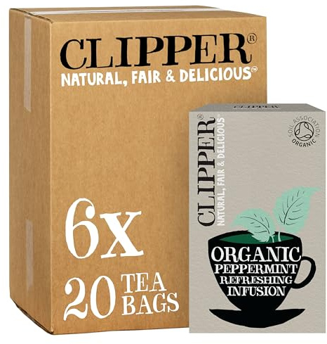 Clipper Organic Infusion Peppermint 20 Tea Bags (Pack of 6)