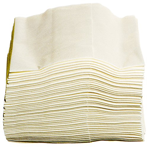 ZVG 10 Stück Viskose Politurtücher 38 x 34 cm Reinigungstücher weiß lösungsmittelbeständig saugstark Multitex Mehrwegtuch Vlies Textilcharakter Feinmechanik Elektro Fahrzeug Lackieren Bootsbau