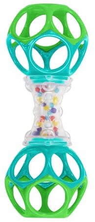 Bright Starts, Oball, Greifling Ball Rassel Spielzeug für unterwegs, Interaktives Babyspielzeug, Greifball, Motorikspielzeug für Babys und Kleinkinder ab der Geburt