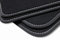 teileplus24 B58 Velours Fußmatten kompatibel mit BMW 5er E39 1996-2003 Trittschutz Fahrermatte, Naht:Silber
