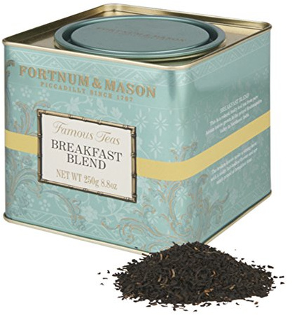 Fortnum & Mason British Tea, Breakfast Blend, 250g Loose English Tea in a Gift Tin Caddy (1 Pack) - Seller Model Id Lbbsfl098b - USA Stock