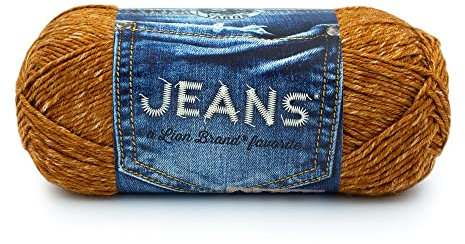Lion Brand Yarn 505-121 Jeans Yarn, Top Stitch,17.78 x 7.62 x 7.62 cm