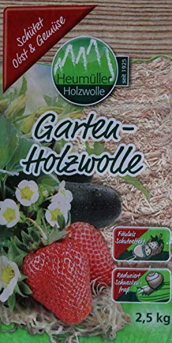 Garten Holzwolle Erdbeerwolle Naturprodukt 2,5 kg