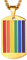 PROSTEEL Halskette für Männer Frauen Unisex 18k vergoldet Regenbogen Dog Tag Anhänger LGBT Pride Homosexuell Schmuck 55 cm Rolokette Name Texte Gravur, Gold