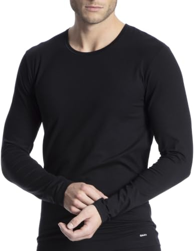 CALIDA Cotton Code Langarmshirt Herren | mit Rundhalsausschnitt