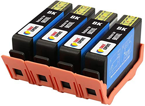 TONER EXPERTE® 4 XL Schwarz Druckerpatronen Ersatz für 903XL T6M15AE kompatibel für Officejet Pro 6950, 6960, 6970, 6975 | hohe Kapazität