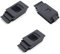 MroMax Plastica Slide Scivolo Finestra Porta Interno Tirare Rettangolare 61mm Lunghezza Nero 3pcs