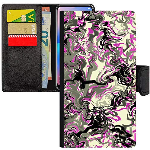 utaupia Coque marbre pour iPhone 8 en Cuir PU Portable Telephone Rose Motif Pas Cher Fantaisie Mobile Peinture Design coloré Housse Forme