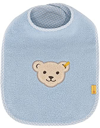 Steiff Unisex Baby Bib Latz, Blau, One Size