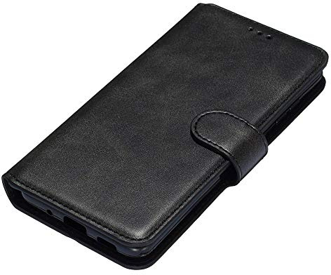 HAOYE Funda para LG K41S / LG K51S Funda con Billetera, Suave PU Cuero Flip Carcasa Case Cover con Soporte/Tapa Tarjetas, Ultrafino Cubierta Magnética para LG K41S / LG K51S, Negro