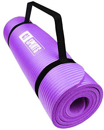 CalmaDragon 85611 Esterilla para Yoga NBR, Colchoneta Antideslizante, Ideal para Pilates, Ejercicios, Fitness, Gimnasia, Estiramientos (Púrpura, 183 x 60 x 1 cm)