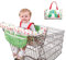 Einkaufswagenschutz Mit Gurt Für Das Kind, Universelle Passform Einkaufswagen-Hygieneschutz Einkaufswagen Und Hochstuhl Bietet Für Babys Oder Kleinkinder (Weiß)