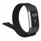 INF Armband für Fitbit Charge 2 austauschbares Klettverschluss Nylon Armband Schwarz