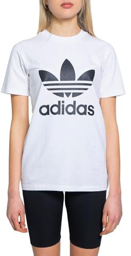 adidas Damen Trefoil Tee T Shirt, Weiß, 38 EU