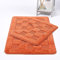 HOMES-LINEN Squares 2 Piece Bath Mat & Pedestal Set Non Slip Extra Absorbent Square Bathroom Toilet Rug Bath Mats Set (Terracotta)