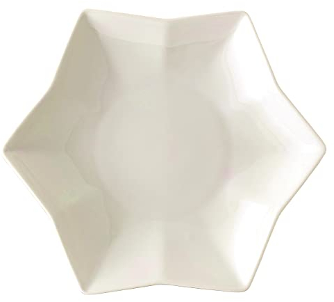 Hutschenreuther 02048-800001-25381 Nora Weiß Bone China Sternschale, 21cm x 4 cm