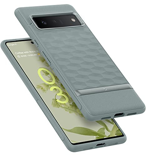 Caseology Coque Parallax Compatible avec Google Pixel 6 Pro - Vert Sauge