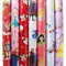 5 Rollen Geschenkpapier Kinder Motive - 2m x 70 cm - Geschenkverpackung - Weihnachtspapier - Weihnachtsgeschenkpapier (Mädchen)