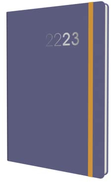 Collins Legacy A6 Wochenansicht Akademischer Kalender 2022–23 – Lila (CL63M.55-2223) – Schüler-Journal-Planer mit Tagebuch, Notizen und Stundenplänen