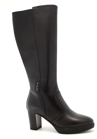 Nero Giardini I411720D Stivali Donna in Pelle - Nero 39 EU